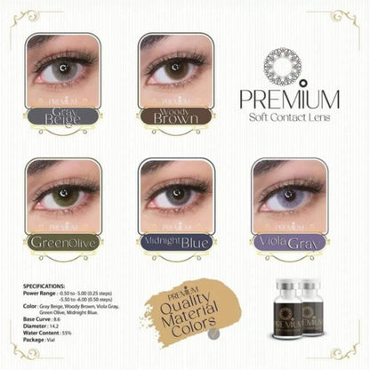 Premium Soft Contact Lenses woody brown